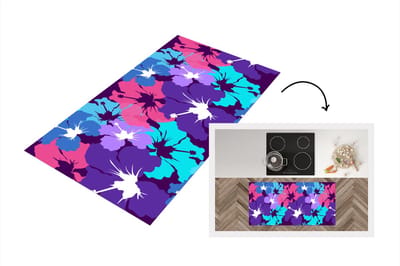 Keukenloper - Loper keuken - Tropisch - Bloemen - Hawaii - Patroon - 120x60 cm - Keukenloper vinyl