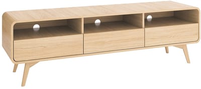 Vente-unique Tv-meubel met 3 lades en 3 nissen - Naturel - JALEMO