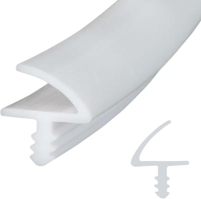 tochtstopper, voor kamerdeuren, 25 m deurrubber, deurkozijn, waterdicht, geluidsdicht, tochtstopper, voor 3 mm groef en 11 mm sponning, wit