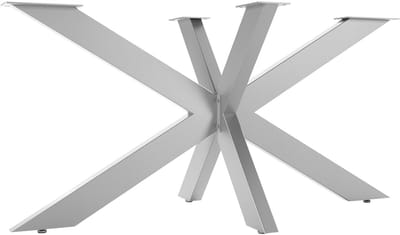 SOTECH tafelonderstel SPIDER / Zware tafelpoten van geborsteld echt roestvrij staal / Tafelpoten 710 x 1500 x 780 mm / Eenvoudige montage