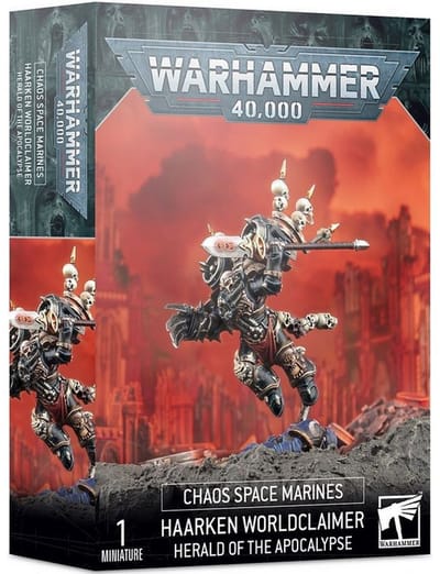 Warhammer 40k 40.000 - Chaos Space Marines - Haarken Worldclaimer Herald Of The Apocalypse 43-23