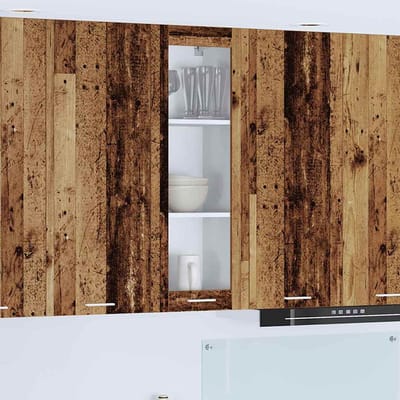 vidaXL - Hangkast - Oudhout - 40 - x - 31 - x - 100 - cm - Bewerkt - hout