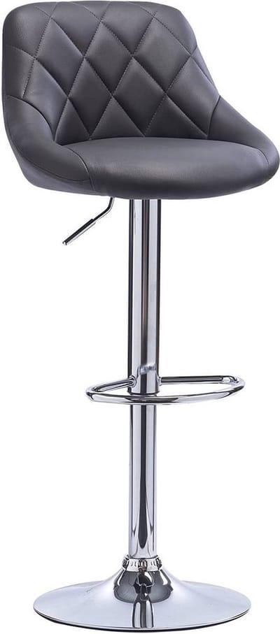 Designer Barkruk - Grijs - Ergonomisch - Verstelbaar - Zithoogte 60-82cm - Set van 1