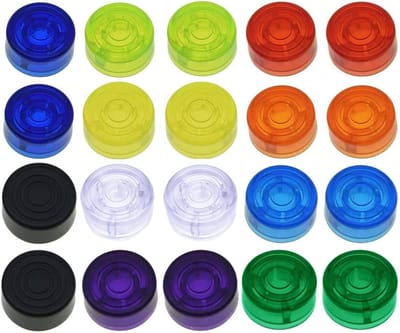 Gitaar Effect Pedaal Toppers - Voetschakelaar Caps Beschermers - Pedaal Beschermen Gebruik - Vergrote Aanraakoppervlakte - 24.2mm Buitendiameter - Multicolor