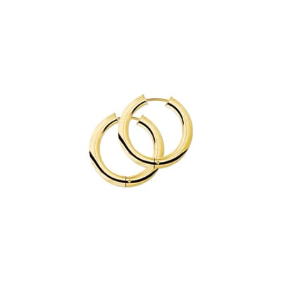 The Jewelry Collection klap-oorringen 3,0 mm Rond - Geelgoud (14 Krt.)