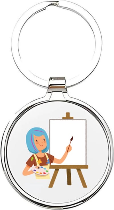 Akyol - Schilder Sleutelhanger - schilder - De beste schilder - Schilderij - kunstenaar - painter - kunst - museum - musea - kunstschilder - verver - portret - beeltenis - schilderstuk - canvas - 4 x 7,5 CM