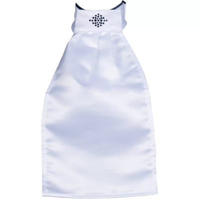 HKM plastron Maja - wit/donkerblauw - one size