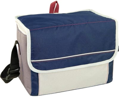 Famanu – Compacte Fold N Cool koeltas, ideaal voor reizen en picknick – Donkerblauw/Grijs