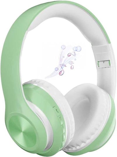 KZQ Draadloze Bluetooth Koptelefoon Opvouwbaar Over-Ear, Stereo Geluid met Microfoon, Headset met 30 CM USB-kabel en 1.2M Aux-kabel voor PC en Tablet