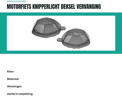 Dailygoods- Knipperlicht Vervanging voor GSX 650F 2008-2011 - Knipperlicht Motorfiets - Hoogwaardig ABS - Waterdicht - Duurzaam - Hoge Lichtdoorlatendheid - Motorfietsindicator
