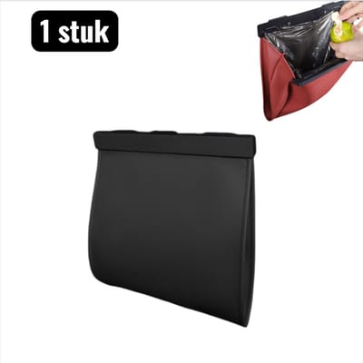 1 stuk - Opbergzak - Vuilniszak - Auto-onderdelen - Vuilniszakhouder - Magnetische Auto Afvalzak Houder - Leren Prullenbak voor Auto Stoel - Opvouwbare vuilniszakken voor in de auto - geschikt voor auto-interieurs en thuisgebruik, magnetische opber