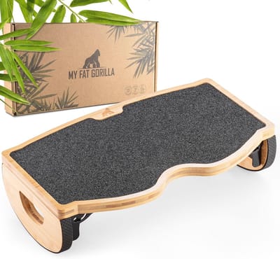 Ergonomische Bamboe Voetensteun - Antislip Voetensteun Onder Bureau - Duurzaam en Modern Design