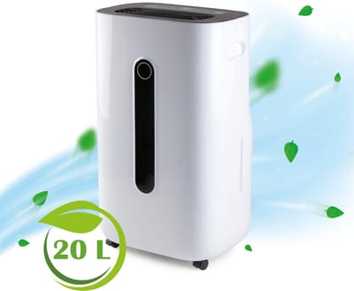 PRIMO PR580DH Luchtontvochtiger - Automatisch instelbaar - 20L/Dag - Geschikt voor Woonkamer, Slaapkamer, Badkamer & Kelder - Wit