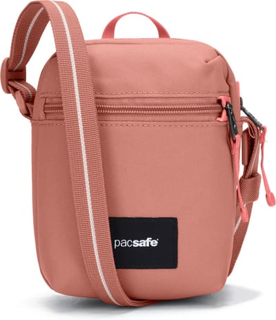 Pacsafe GO Micro Crossbody tas - 1.5L - RFID - Anti-diefstal - Waterafstotend - Gerecycled - Festivaltas - Roze