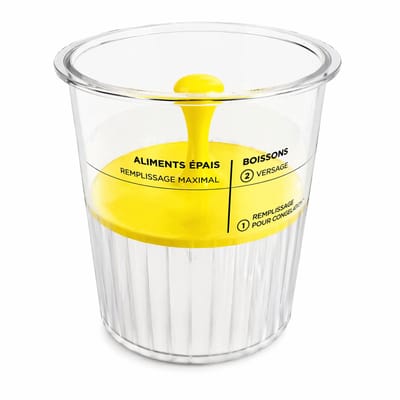 Tub Flattener Geschikt voor Ninja Creami Deluxe – IJs Accessoire voor Glad IJsoppervlak – IJs Maker Tool – Keuken Gadget – Compact Ergonomisch Ontwerp – Geel