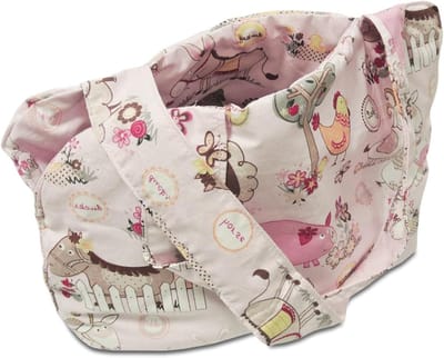 Transporttas Hondenkennel - Draagtas Huisdier - Veilig Vervoeren - Robuuste Patroonstof - 20 x 40 x 30 cm - Multicolor