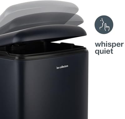 Compacte Roestvrijstalen Pedaalprullenbak 30L met Soft-Close Deksel en Uitneembare Binnenemmer