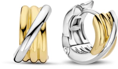 TI SENTO Dames Oorbellen - 925 zilver - Zilver geel verguld - 7960SY