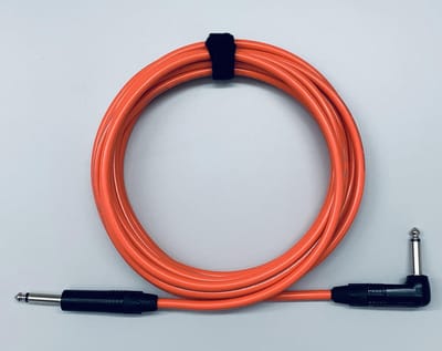 Tasker T33 Fluo Orange 9m 6.3mm TS jack gitaarkabel