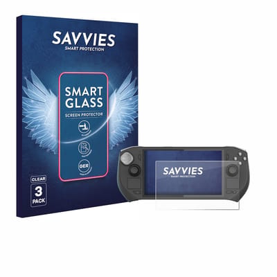 3 Stuks Savvies Screenprotector - geschikt voor Zotac Gaming Zone - beschermfolie glas transparant