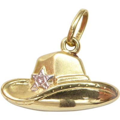 Gouden sheriff hoed hanger