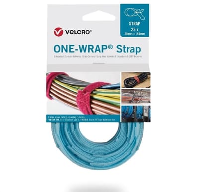 VELCRO® VELCRO® One Wrap® Strap 13mm x 200mm, 25 Klittenbandriem Turquoise 1 stuk(s)