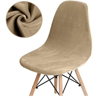 1 /2 /4 /6 stuks fluwelen effen stoelhoezen armloze schelp stoelhoes bruiloft eetkamer kantoor banket hotel 2 Pieces
