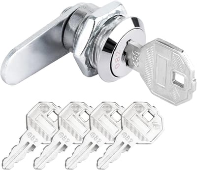 Brievenbusslot Vervanging - Veiligheidsslot Deur - Bescherming Waardevolle Spullen - Duurzame Zinklegering - 1.85 x 1.75 cm - Zilver