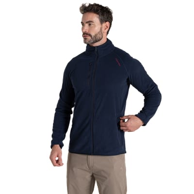Craghoppers Heren Bromsgrove Nosilife Full Zip Golf Fleece Jacket (Blauwe Marine)