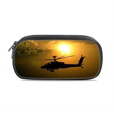 Helikopter potloodtas, compact en grote capaciteit, nieuwe mechanische print, perfect verjaardagscadeau voor jongens en meisjes die naar school gaan