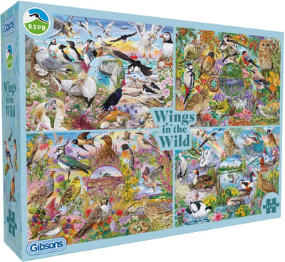 Gibsons - RSPB: Vleugels in het Wild ("RSPB: Wings in the Wild") - Janice Daughters - 4×500XL stukjes - 48×34cm - Legpuzzel voor Volwassenen