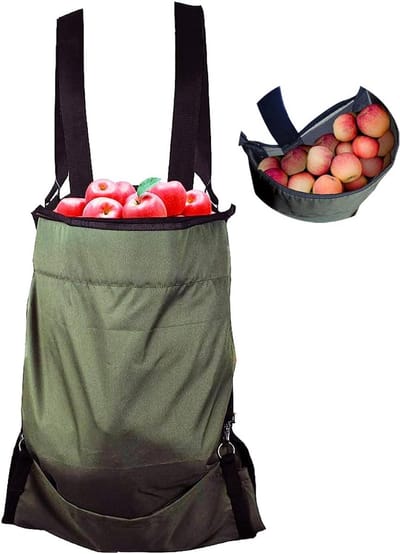 Waterdichte Tuinschort voor het Verzamelen van Groenten en Fruit - Ruim en Duurzaam