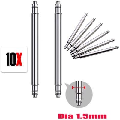 Actie4you® - Springbar - Horloge pin - Horlogeband Pinnen - 10 Stuks - 1.5MM DIKTE - 21MM
