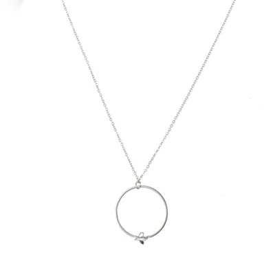 Go Dutch Label Ketting circle bij Zilver N1707-1