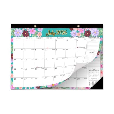 Afscheurbare Wandkalender 2026-2027 - Organiseer Evenementen en Afspraken met Plannerstickers - 43 x 30 cm
