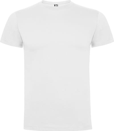 5 Pack Wit t-shirts Roly Dogo Premium Kids 4 jaar 98 - 104