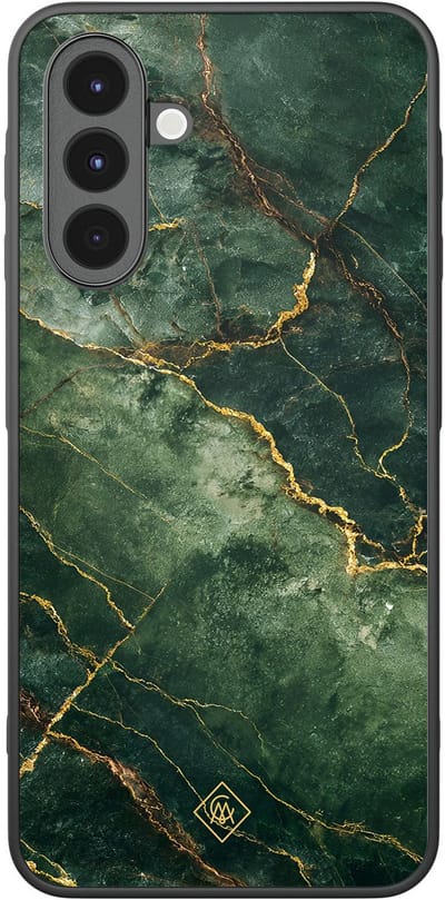 Casimoda® hoesje - Geschikt voor Samsung Galaxy A17 - Emerald Marble - Zwart TPU Backcover - Marmer - Groen
