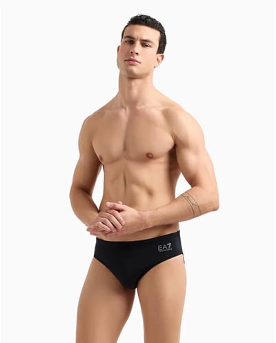 Zwembroek Emporio Armani EA7 7M000501 AF14514 SLIP-MC026 BLACK/SILVER