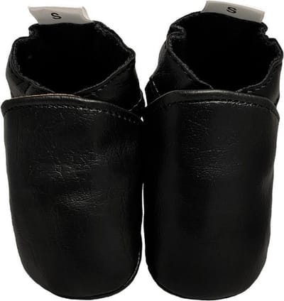 BabySteps babyslofjes Vegan Black maat 16/17
