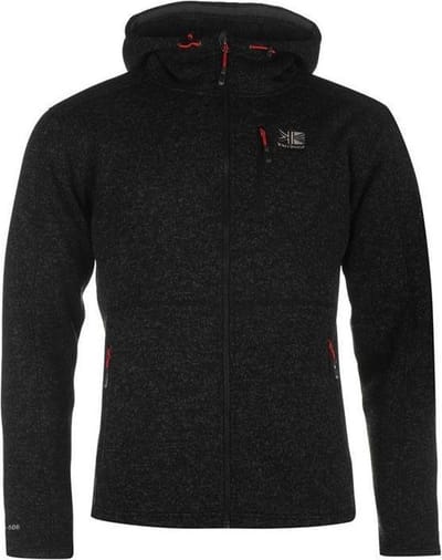 Karrimor Terry fleece met capuchon - Heren - Black Marl - 3XL