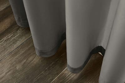 Larson - Velvet Gordijnen - 1.4m x 2.5m - Haken - Lichtgrijs