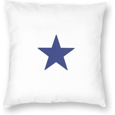 Blauwe Pentagram Ster Vierkante Kussensloop Polyester Linnen Fluweel Patroon Rits Decoratieve Kussensloop Bed Kussenhoes 18 Peach skin 35*35(CM)-1Pcs