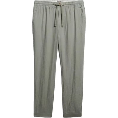 Superdry Merchant Linen Broek Groen S Man