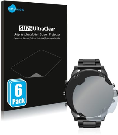 Savvies - Screenprotector voor Diesel DZ7395 Mr. Daddy 2.0 - Folie Beschermfolie transparant 6 Stuks