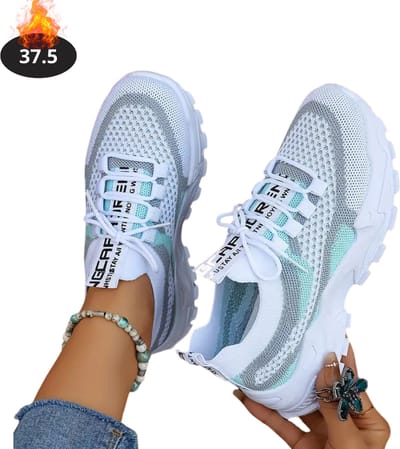 Livano Schoenen Dames - Sneakers - Comfortabel - Sportief - Casual - Volwassen - Mint - Maat 37.5