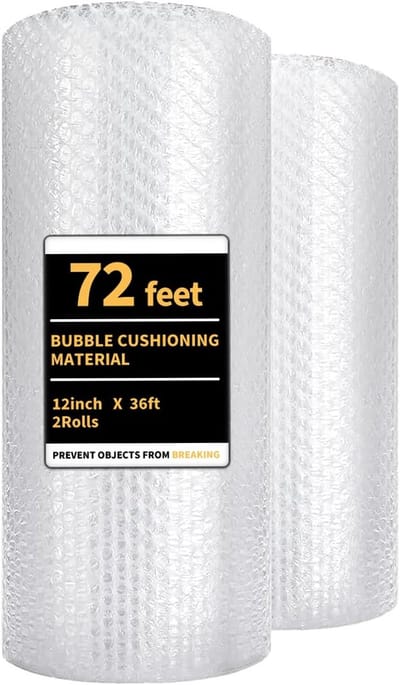 Bubble Wrap 2 Pack 30,5 cm x 22,86 m Geperforeerd voor Verhuizing en Verzending