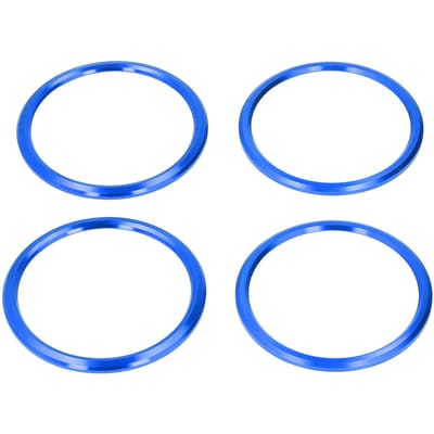 4 stuks set airconditioner ventilatieopening afdekkappen aluminiumlegering vervanging voor Chevrolet Camaro blue
