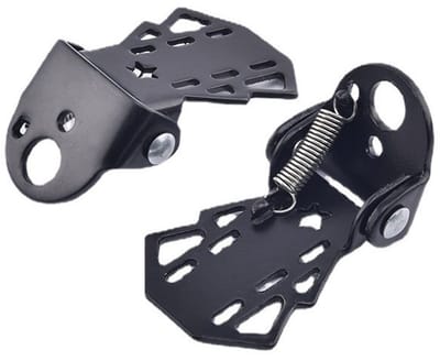 Fietspedalen - Achterzadelpedalen van mangaanstaal - Mountainbike-/kinderfietspedalen - Opvouwbaar - Passagierssteun achterwiel - Pedaalaccessoires - Pedalen