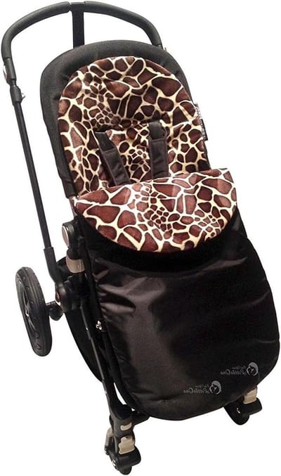 Gevoerde Voetenzak - Baby Voetenzak - Kinderwagen Warm Houden - Wind- en Regenbestendig - 46 x 40 cm - Zwart