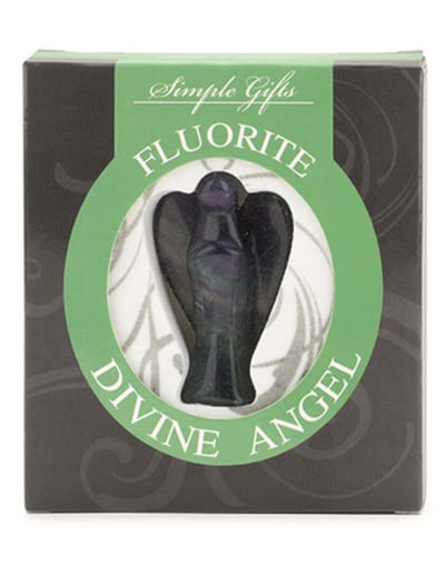 Fluoriet engel 5 cm displayset 1 st.